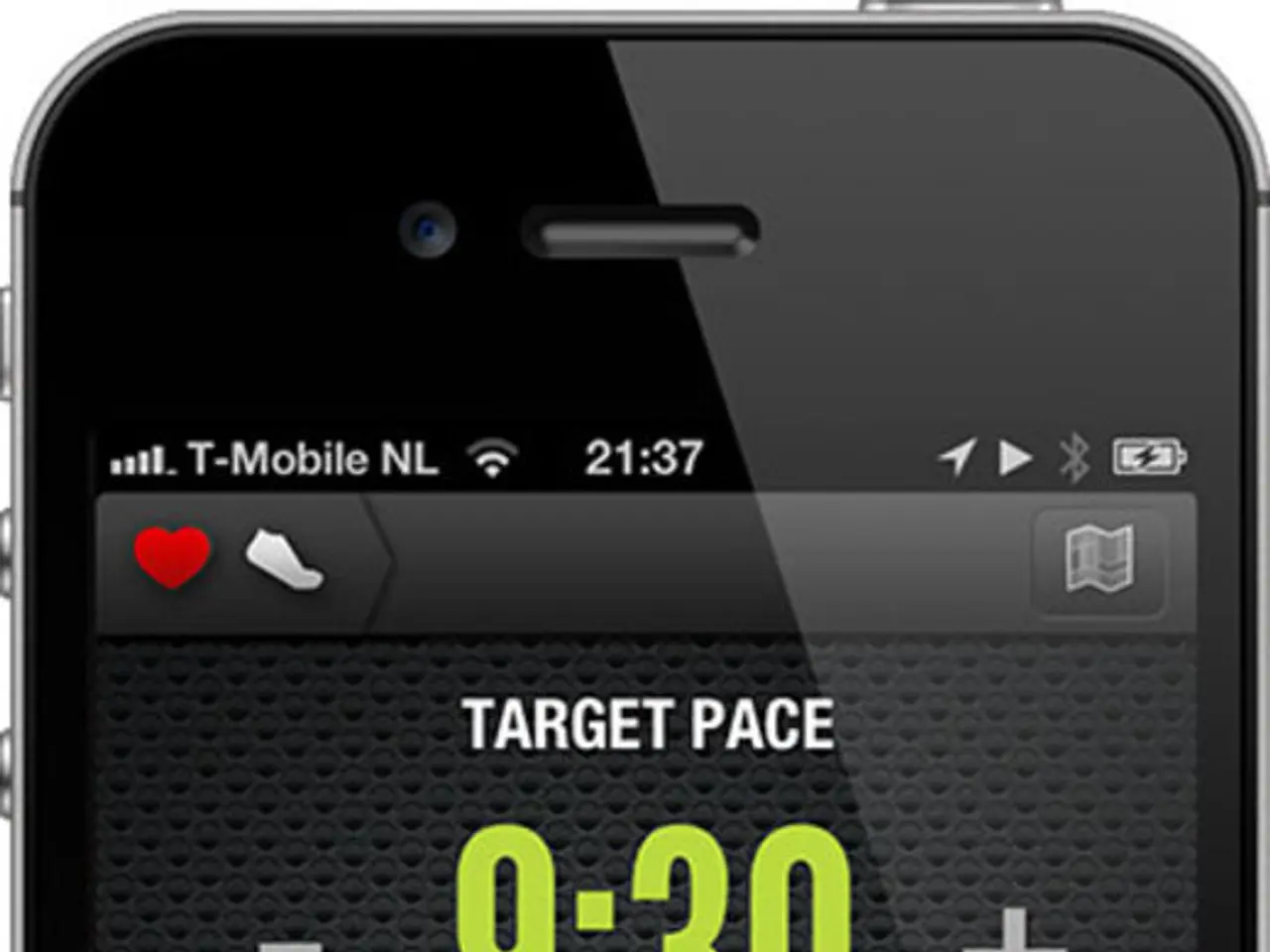 In this picture we can see a mobile and in this mobile screen we can see some symbols.