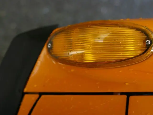 In this picture, it seems to be a headlight in the image.