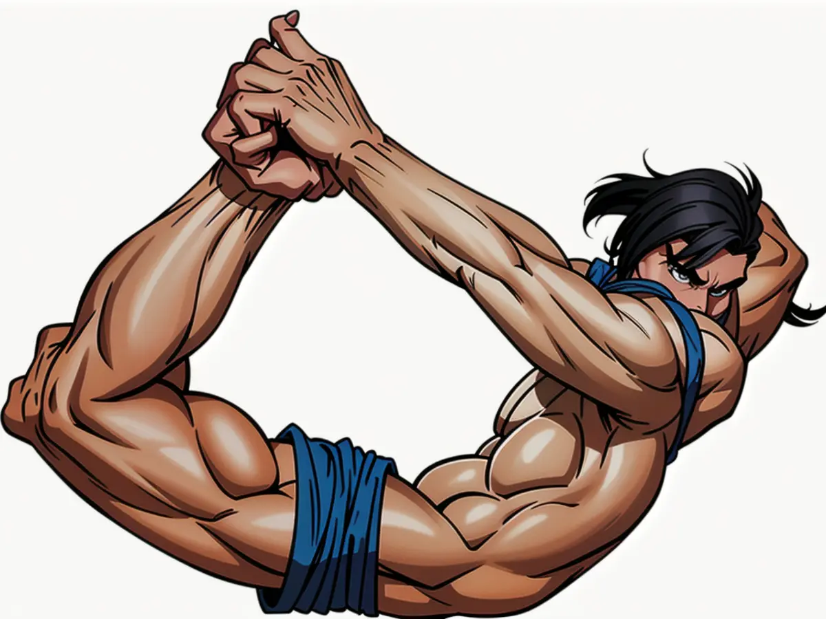Improved sexual performance in men potentially attributed to practicing the bow pose.